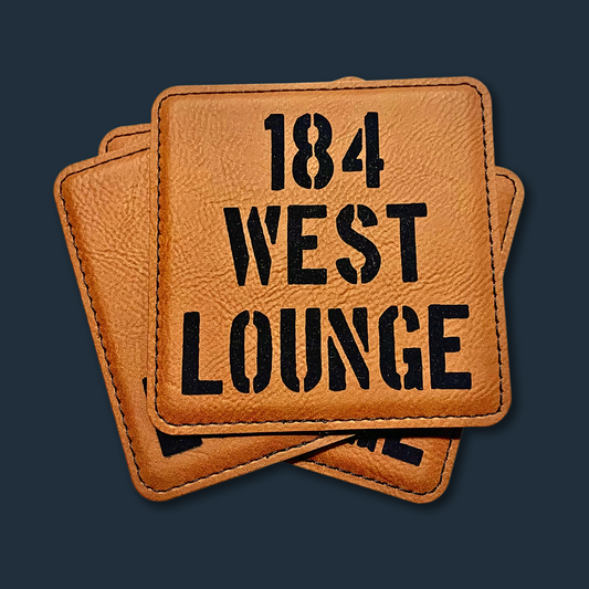 Elevate the Protection: Personalized Leatherette Coasters for Every Space - KLM Custom Designs