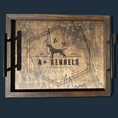 Load image into Gallery viewer, Versatile Elegance: Rustic Wooden Serving Tray - KLM Custom Designs