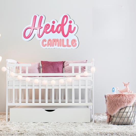 Enchanting Personalization: Custom Wooden Name Signs for Your Child’s Room - KLM Custom Designs