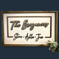 Load image into Gallery viewer, Timeless Elegance: Customized Wooden Family Name Sign - KLM Custom Designs