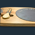 Load image into Gallery viewer, Chic Acacia Wood and Slate Cheese Board: A Perfect Serving Solution - KLM Custom Designs