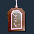 Load image into Gallery viewer, Crafty Wood Name Christmas Ornament: Elevating Your Holiday Decor - KLM Custom Designs