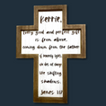 Load image into Gallery viewer, Faith and Style: Customized Hanging Cross for Your Home - KLM Custom Designs