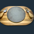 Load image into Gallery viewer, Chic Acacia Wood and Slate Cheese Board: A Perfect Serving Solution - KLM Custom Designs