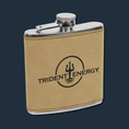 Load image into Gallery viewer, Sip in Style: Personalized Leatherette Flask for Every Adventure - KLM Custom Designs