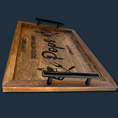 Load image into Gallery viewer, Versatile Elegance: Rustic Wooden Serving Tray - KLM Custom Designs