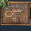 Load image into Gallery viewer, Delightful Easter Tradition: Personalized Dear Easter Bunny Serving Tray - KLM Custom Designs