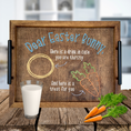 Load image into Gallery viewer, Delightful Easter Tradition: Personalized Dear Easter Bunny Serving Tray - KLM Custom Designs