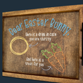 Load image into Gallery viewer, Delightful Easter Tradition: Personalized Dear Easter Bunny Serving Tray - KLM Custom Designs