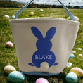 Load image into Gallery viewer, Hop into Joy: The Perfect Durable Canvas Easter Basket for Kids - KLM Custom Designs