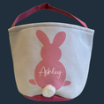 Load image into Gallery viewer, Hop into Joy: The Perfect Durable Canvas Easter Basket for Kids - KLM Custom Designs