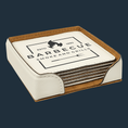 Load image into Gallery viewer, Elevate the Protection: Personalized Leatherette Coasters for Every Space - KLM Custom Designs