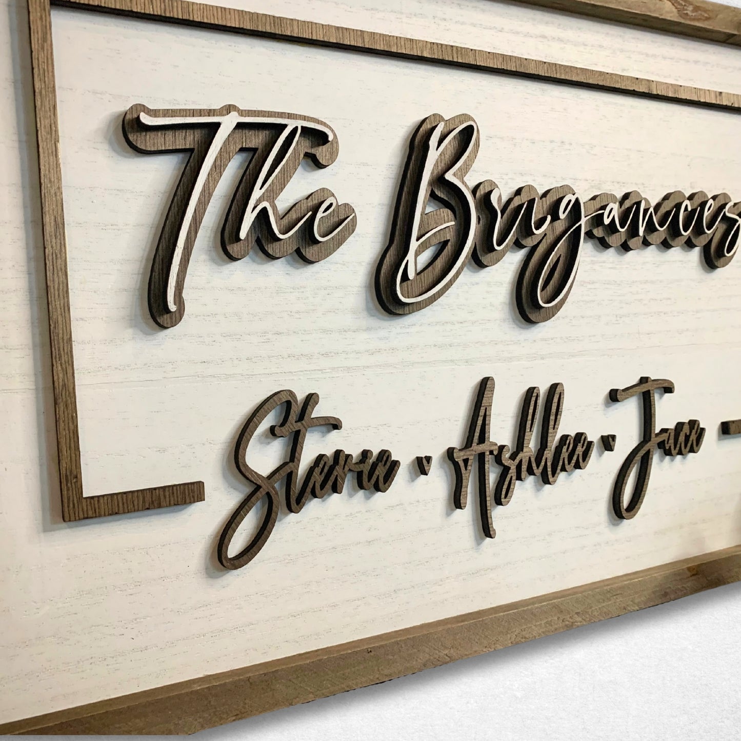 Customized Last Name Family Wood Sign