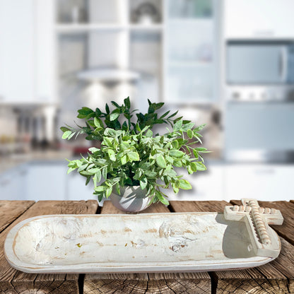 Large Dough Bowl with Cross