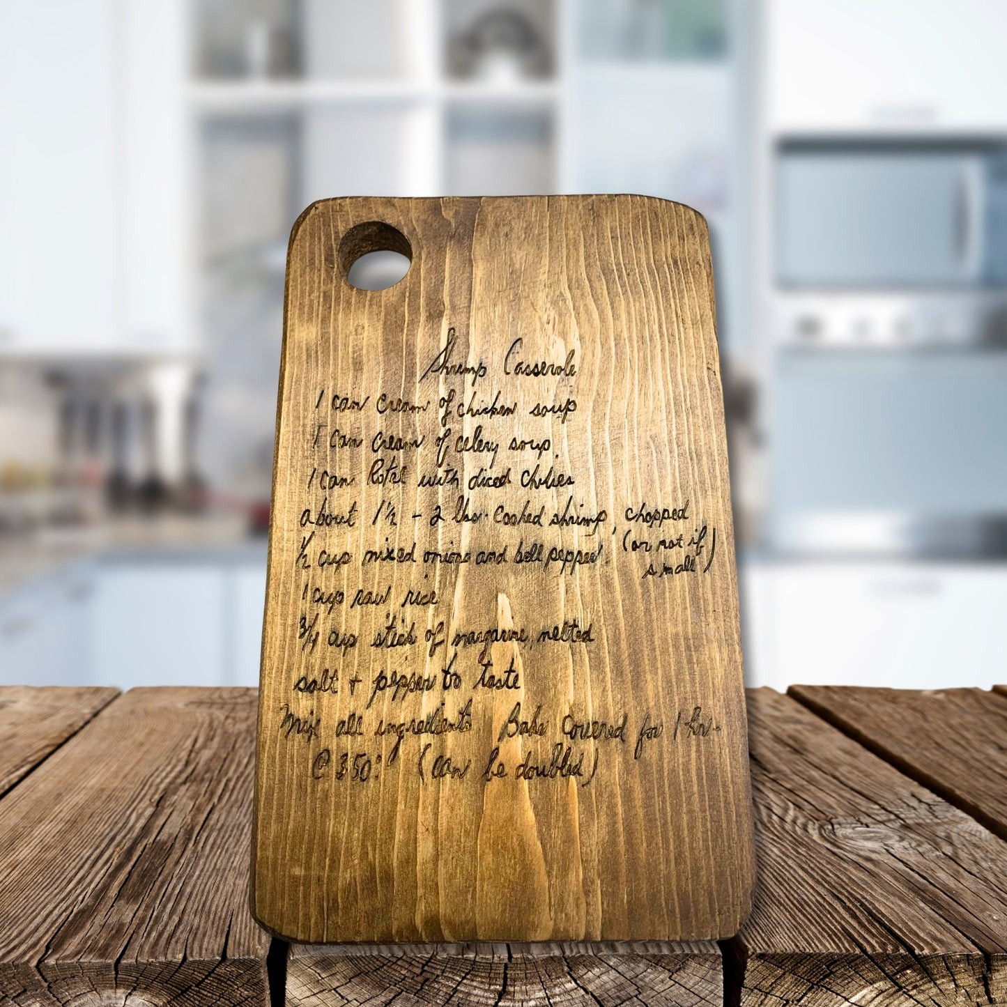 Personalized Recipe Cutting Board