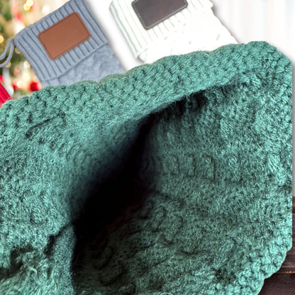 Personalized Cable Knit Christmas Stocking