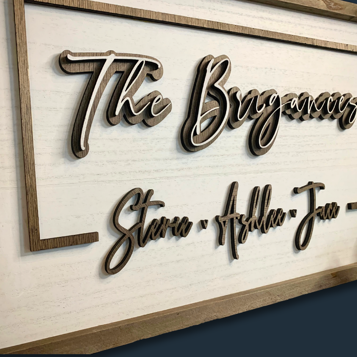 Timeless Elegance: Customized Wooden Family Name Sign