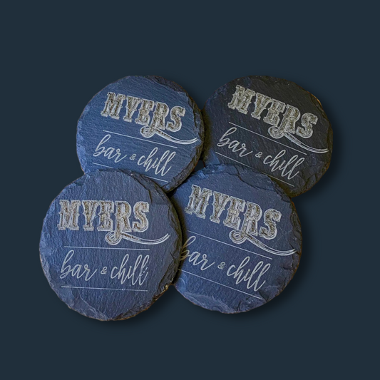 Perfect Protection: Slate Coasters - KLM Custom Designs