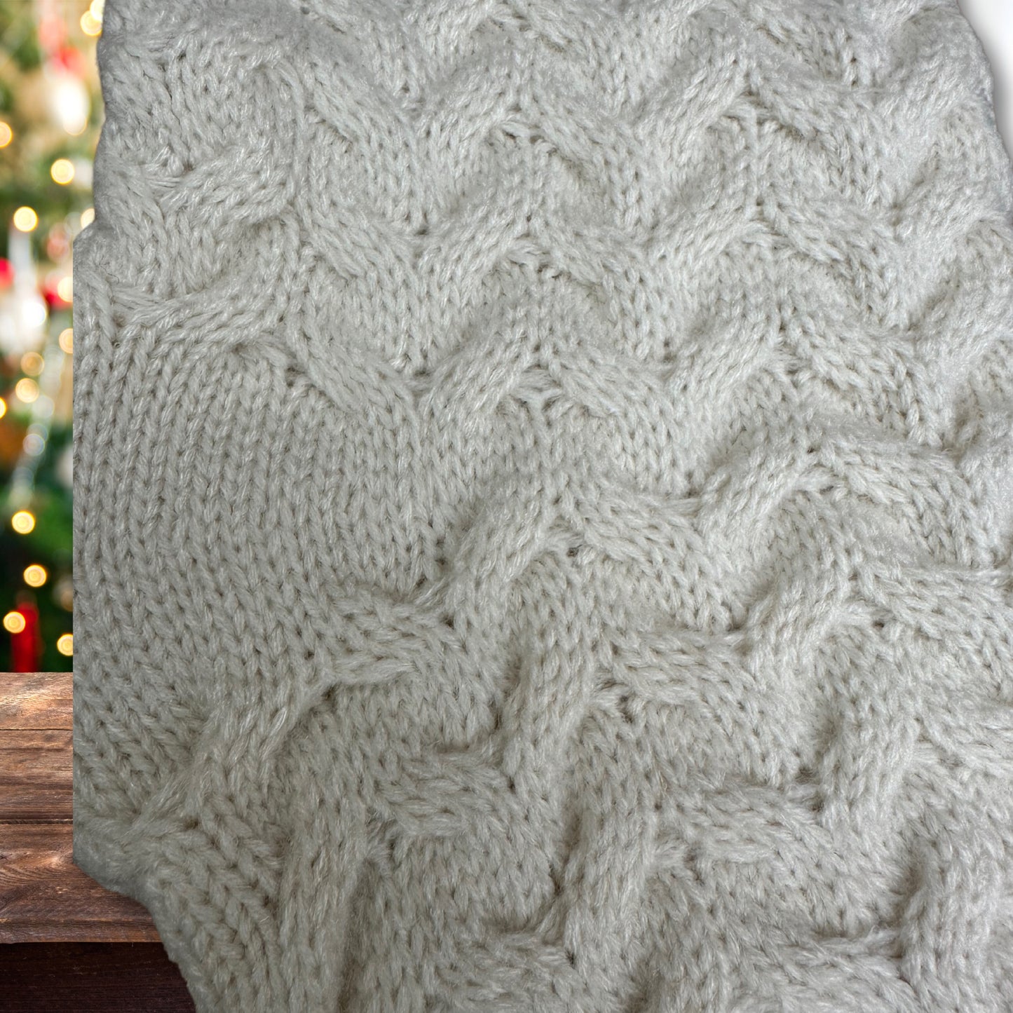 Personalized Cable Knit Christmas Stocking