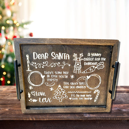 Cookies for Santa Serving Tray