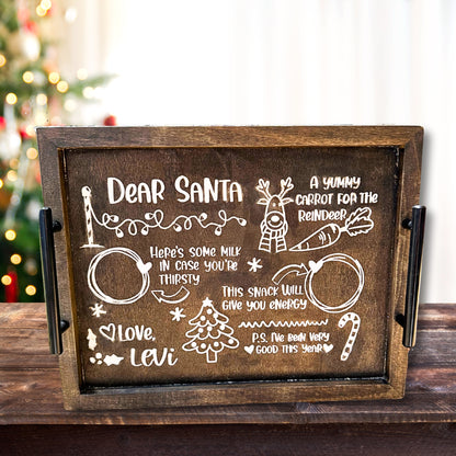 Cookies for Santa Serving Tray