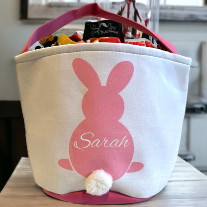 Canvas Easter Basket with Personalization