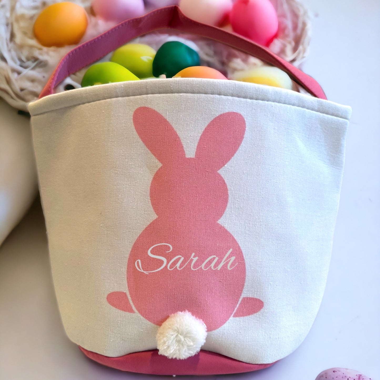 Canvas Easter Basket with Personalization