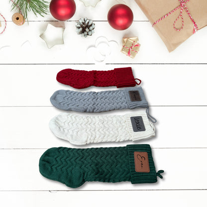 Personalized Cable Knit Christmas Stocking