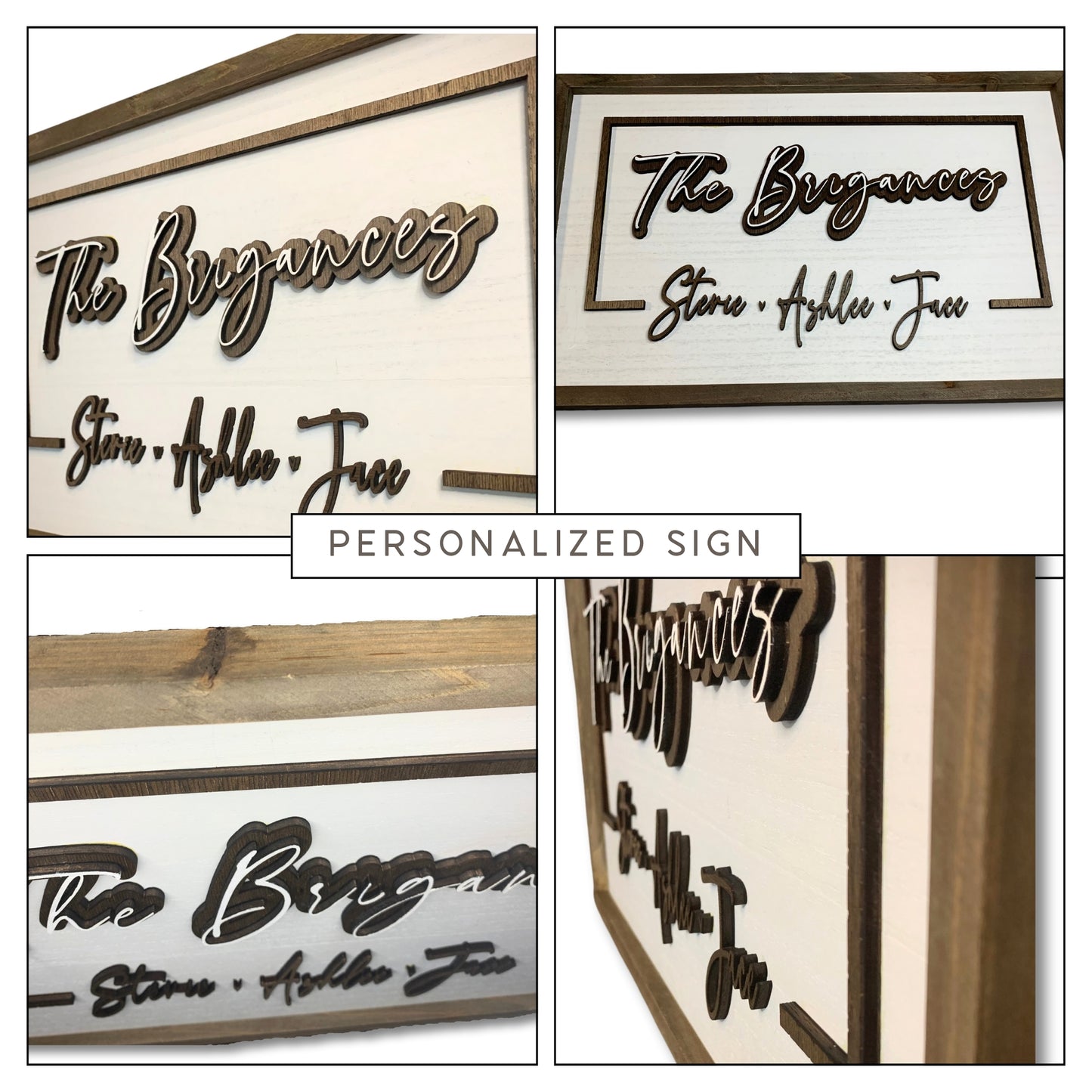 Customized Last Name Family Wood Sign