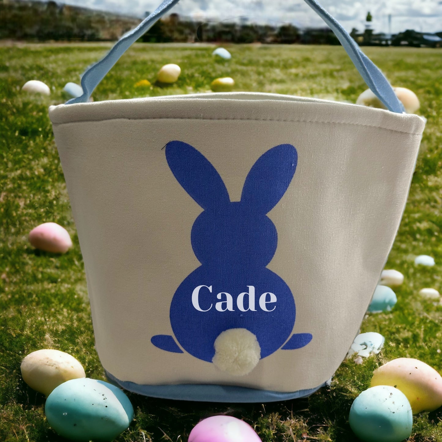 Canvas Easter Basket with Personalization