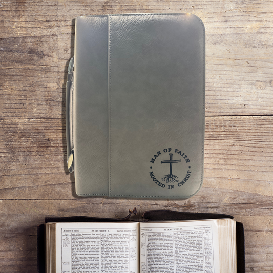 Stylish Protection: Leather Bible Case for Your Beloved Scriptures - KLM Custom Designs