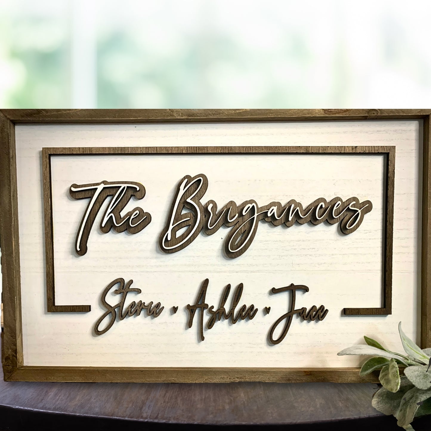 Customized Last Name Family Wood Sign