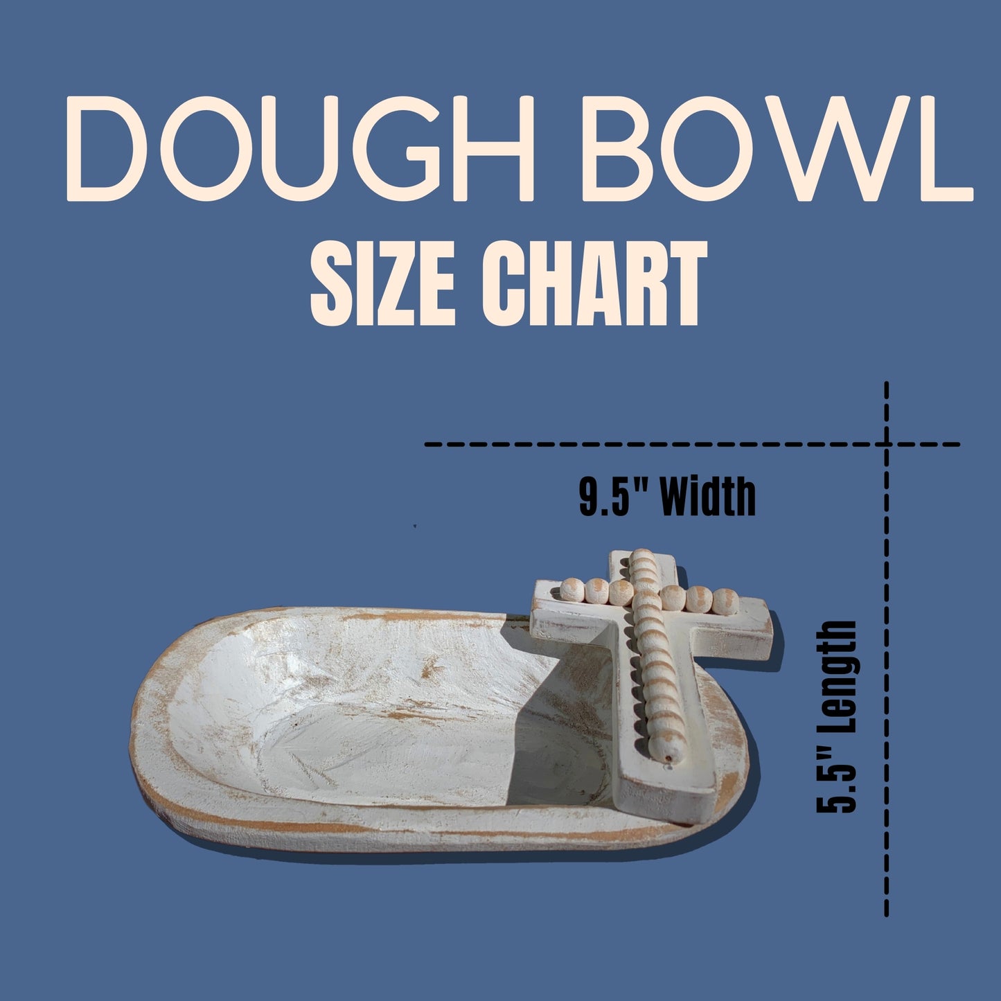 Small Dough Bowl with Cross