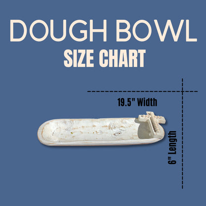 Large Dough Bowl with Cross